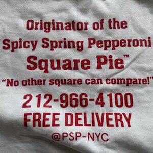 NYC Prince Street Pizza Crewneck Size Men's XL White/Red